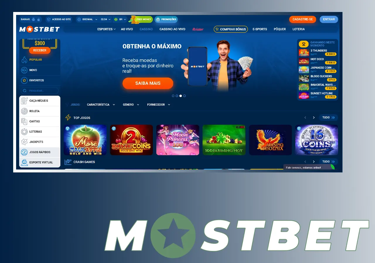 Casinos and games at Mostbet